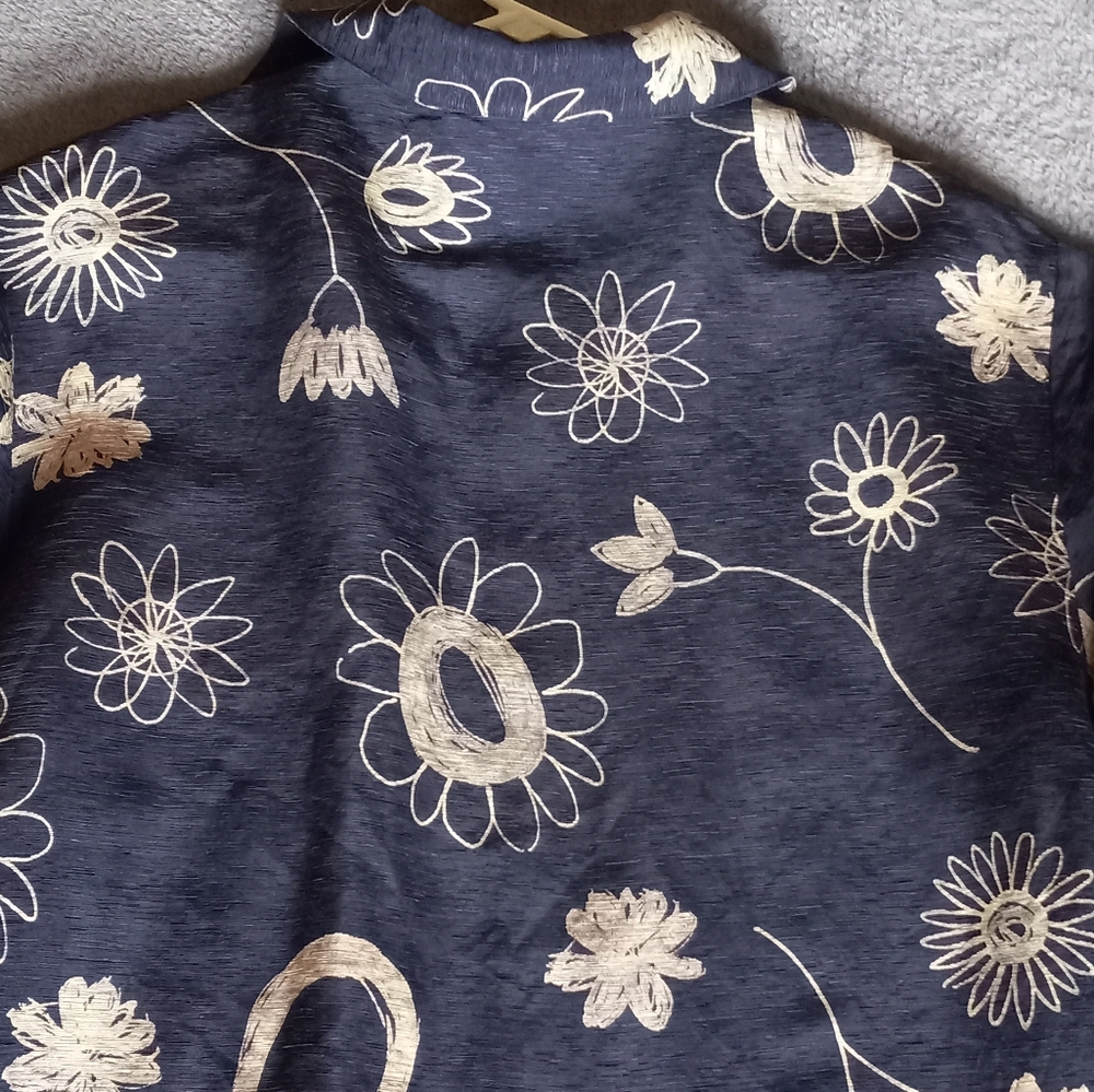 Via Seta Silk And Linen Jacket - image 8